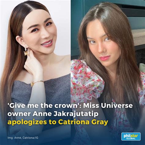 catriona lei scandal|Miss Universe Owner Anne JKN Says She Apologized To .